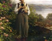 丹尼尔 李奇微爵士 : Young Girl Holding a Puppy